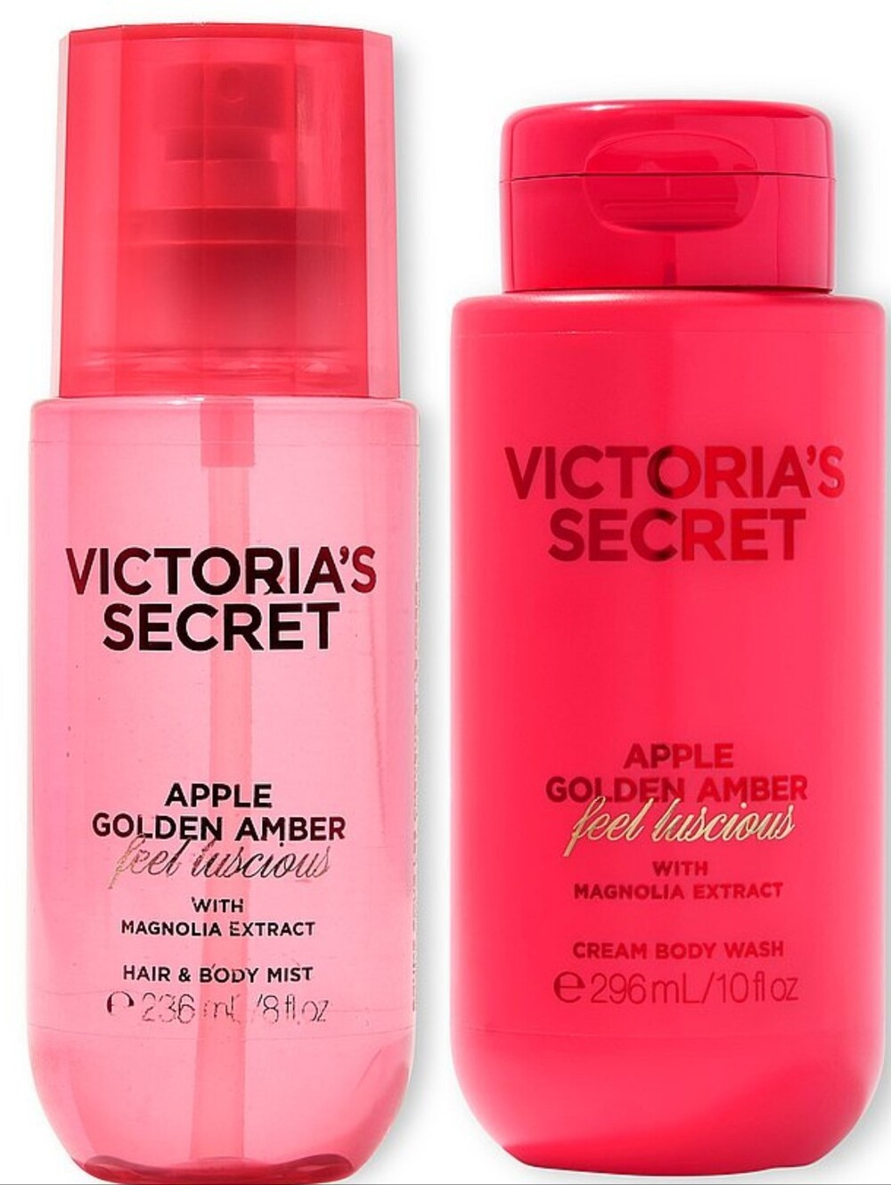 Victoria's Secret Apple Golden Amber Body Wash & Fragrance Mist NEW